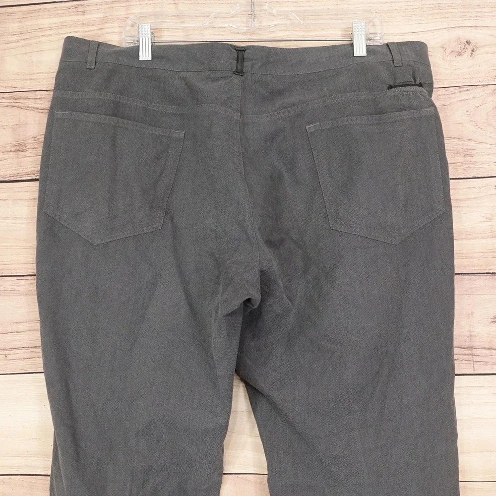 Murano Chino Pants Mens 40x32 Gray Straight Leg 5 Pocket Casual Fall Style